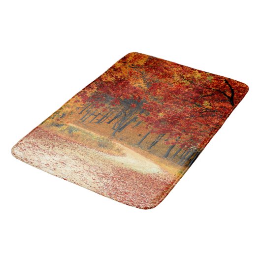 森の秋 バスマット (アングル)