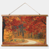 森の秋 吊り下げ型タペストリー (正面)
