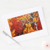 森の秋 – Art 絵を描 Stickers 長方形シール (封筒)