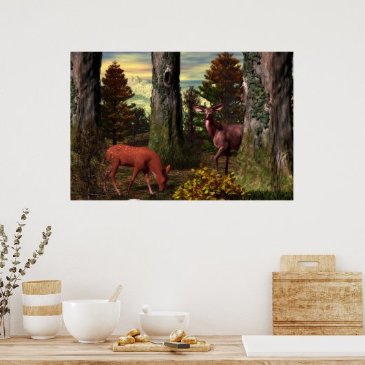 森の穏やかな ポスター (キッチン)