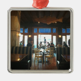 森の穴の水辺地帯のクリスマスのオーナメント メタルオーナメント