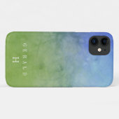 森の空の水の色の洗パーソナライズされた浄 Case-Mate iPhoneケース (裏面(横))