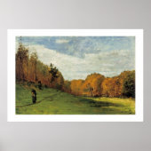 森の端で採集する木 ポスター (正面)