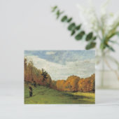 森の端で採集する木 ポストカード (スタンド正面)