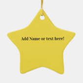 森の端で鹿を狩る セラミックオーナメント (裏面)