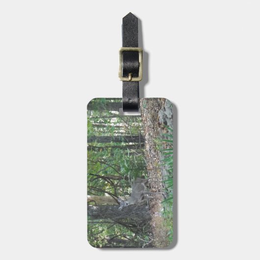 森の端の鹿 ラゲッジタグ (正面縦)