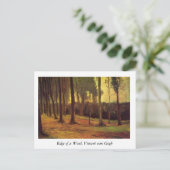 森の端、ビンセント・ヴァン・ゴッホ。 ポストカード (スタンド正面)