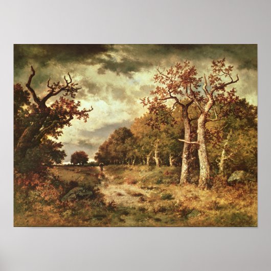 森の端， 1871 ポスター (正面)