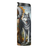 森の精霊、女、狼の仲間。 タンブラー (回転右)