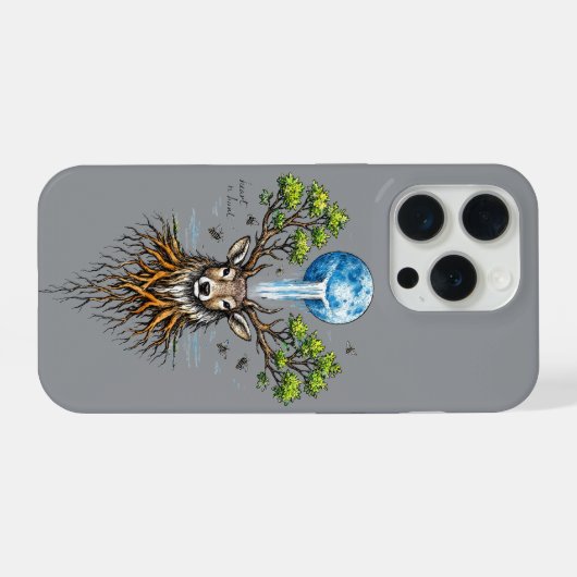 森の精霊 iPhoneケース (裏面横)