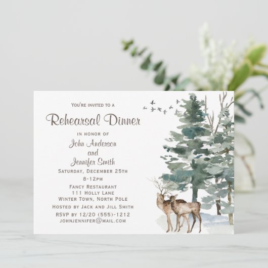 森の素朴リハーサルのディナー 招待状 (スタンド正面)