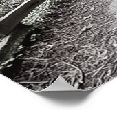 森の素朴中の柔らかい色合い ポスター (角)