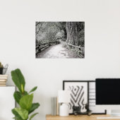 森の素朴中の柔らかい色合い ポスター (ホームオフィス)