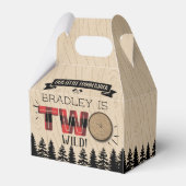 森の素朴格子型ランバージャックボーイズ2回目の誕生日 フェイバーボックス (正面サイド)