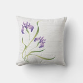 森の紫のアイリス クッション (正面)