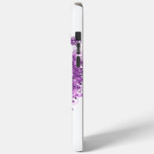 森の紫のハートの葉の木の結婚式 Case-Mate iPhoneケース (裏面 / 左)