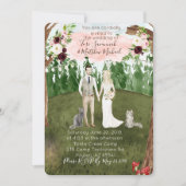 森の結婚式招待状へ – 猫と 招待状 (正面)