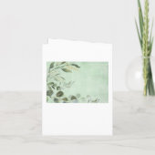 森の緑とゴールドの鹿のハッピーバースデーカード 招待状 (裏面)