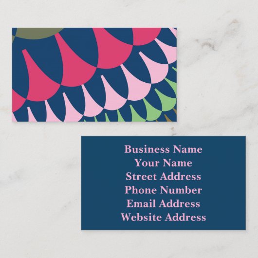 森の緑とピンクはかりで測 名刺 (正面/裏面)