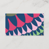 森の緑とピンクはかりで測 名刺 (正面)