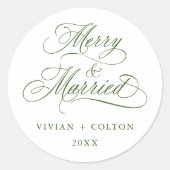 森の緑と新メリー規結婚したのクリ結婚ス ラウンドシール (正面)