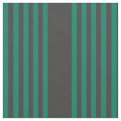 森の緑と木炭のストライプ柄 ファブリック (クローズアップ)