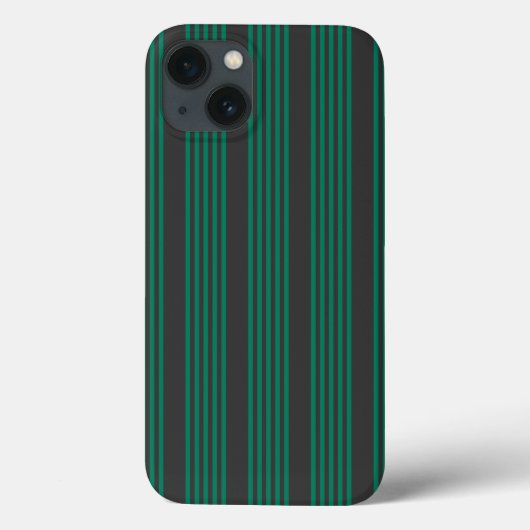 森の緑と木炭のストライプ柄 Case-Mate iPhoneケース (裏面)