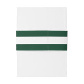 森の緑と白ストライプの結婚 招待状ベリーバンド (裏面例)