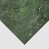 森の緑と金ゴールドダマスクヴィンテージ書道 薄葉紙 (詳細)