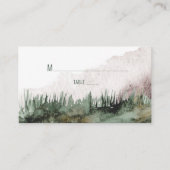 森の緑と銅の自然 プレイスカード (正面)