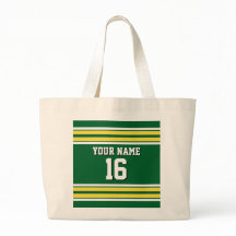 森の緑と黄色の白いズチームストライプジャージー