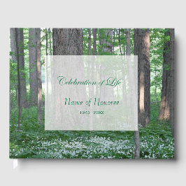 森の緑のお祝い生命記念碑 ゲストブック