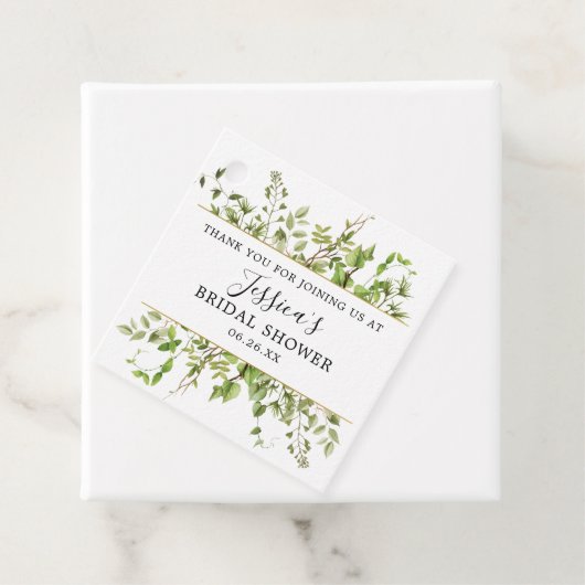 森の緑のウェディングシャワーフェルトタグ フェイバータグ (インサイチュ)