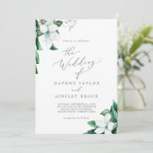 森の緑のウェディング 招待状 (スタンド正面)
