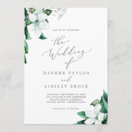 森の緑のウェディング 招待状
