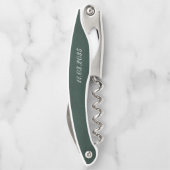 森の緑のカスタムウェディングありがとう好意 ソムリエナイフ (裏面)