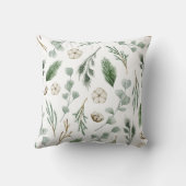 森の緑のクリスマス枕 クッション (裏面)