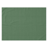 森の緑のタイルを織る テーブルクロス (正面(横))