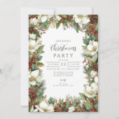 森の緑のホリデー・ギャザリング 招待状 (正面)