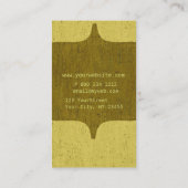 森の緑のモノグラムアーバンさび付き 名刺 (裏面)