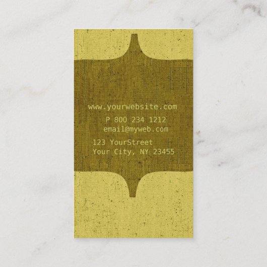 森の緑のモノグラムアーバンさび付き 名刺 (裏面)