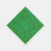 森の緑の中のアネモン スタンダードランチョンナプキン (角)