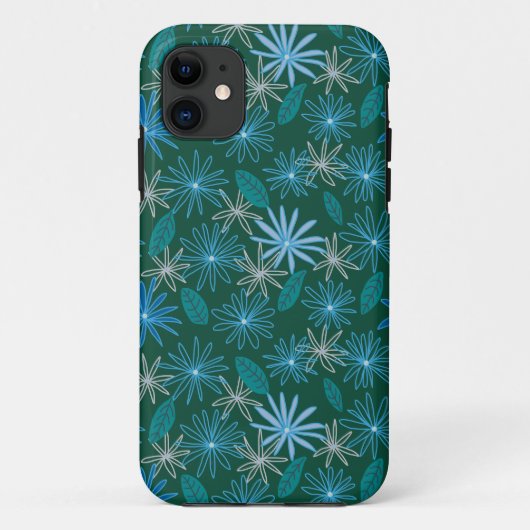 森の緑の中の青い花 Case-Mate iPhoneケース (裏面)