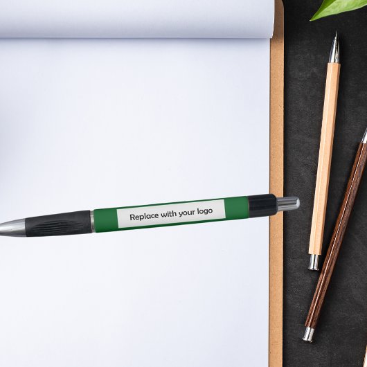 森の緑の企業のビジネスロゴ ボールペン