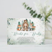 森の緑の動物のブックリクエスト エンクロージャーカード (スタンド正面)