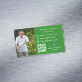 森の緑の家の修復写真QRコードハンドマン マグネット名刺 (インサイチュ)