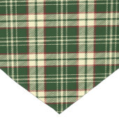 森の緑の格子模様 ショートテーブルランナー (コーナー)