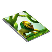 森の緑の漫画ライオン ノートブック (右側)