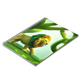 森の緑の漫画ライオン ノートブック (左側)