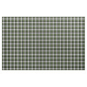 森の緑の白黒タータンチェック正方形パターン ファブリック (ヤード)